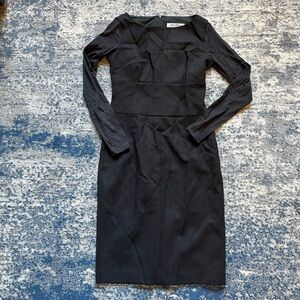 MaxMara Black Long Sleeve Dress Like New